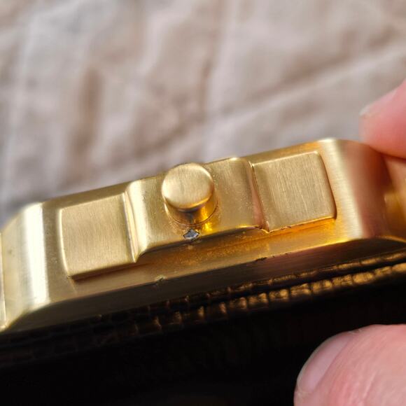 Via Spiga Purse Womens Expresso Snake Embossed Leather Classic Old Money READ - Picture 10 of 16